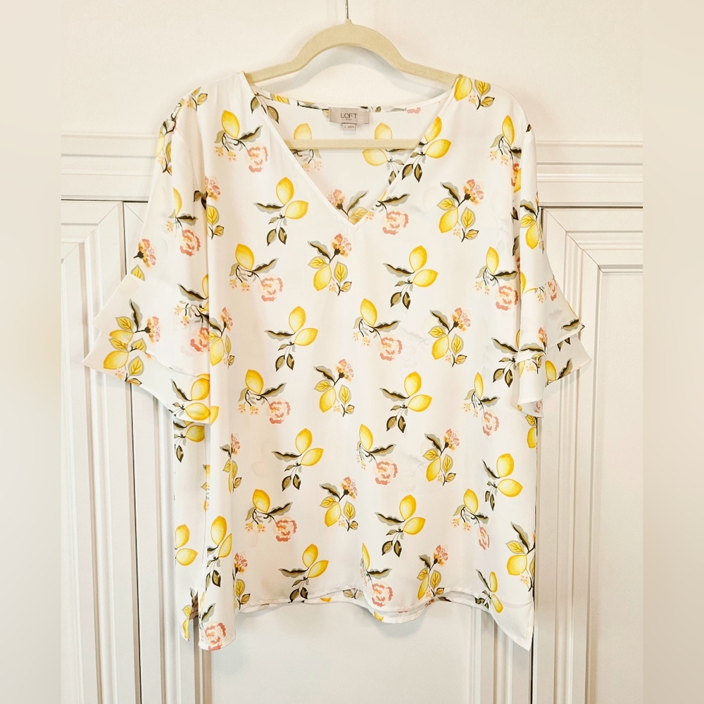 Loft V Neck Blouse